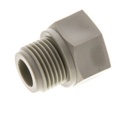Anillo reductor G3/8'' hembra x G1/2'' Macho Polipropileno (pp) 10bar (140,5psi) FDA 27mm Hex.