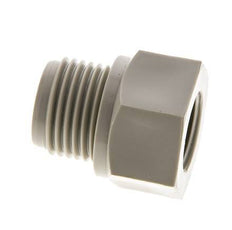 Anillo reductor G3/8'' hembra x G1/2'' Macho Polipropileno (pp) 10bar (140,5psi) FDA 27mm Hex.