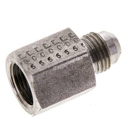 JIC Reducing Nipple G3/8'' Female x UNF 9/16''-18 Male Stainless Steel 275bar (3863.75psi)
