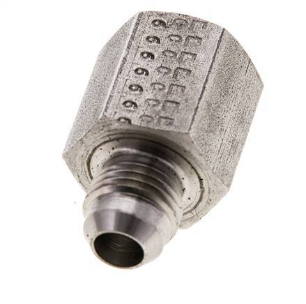 Racor Reductor JIC G3/8'' Hembra x UNF 9/16''-18 Macho Acero Inoxidable 275bar (3863.75psi)