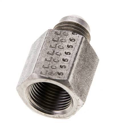 Racor Reductor JIC G3/8'' Hembra x UNF 9/16''-18 Macho Acero Inoxidable 275bar (3863.75psi)