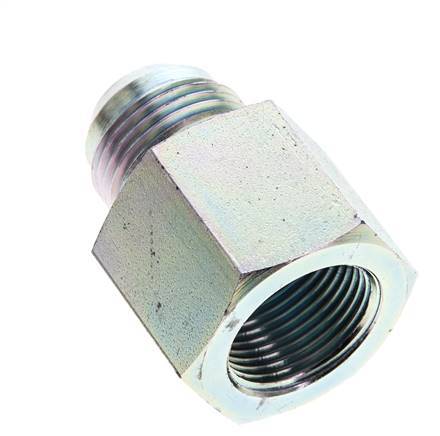 Racor Reductor JIC G3/4'' Hembra x UN 1-1/16''-12 Macho Acero 175bar (2458.75psi)