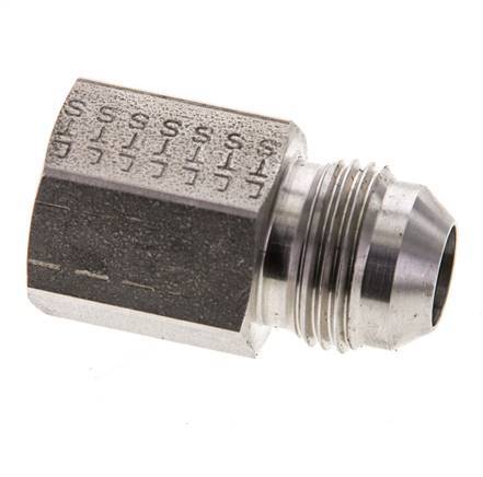 JIC Reducing Nipple G3/8'' Female x UNF 3/4''-16 Male Stainless Steel 275bar (3863.75psi)