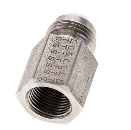 Racor Reductor JIC G3/8'' Hembra x UNF 3/4''-16 Macho Acero Inoxidable 275bar (3863.75psi)