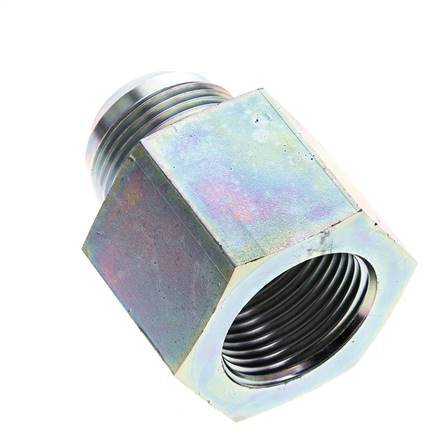 JIC Reducing Nipple G1'' Female x UN 1-5/16''-12 Male Steel 150bar (2107.5psi)