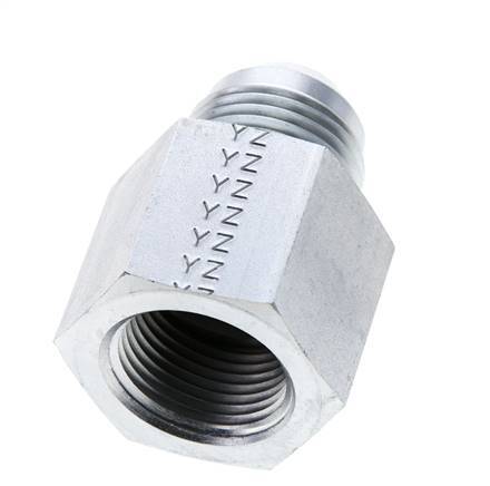 Racor Reductor JIC UN 1-1/16''-12 Macho x 3/4'' NPT Hembra Acero 170bar (2388.5psi)