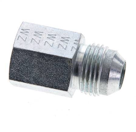 JIC Reducing Nipple UNF 3/4''-16 Male x 3/8'' NPT Female Steel 210bar (2950.5psi)