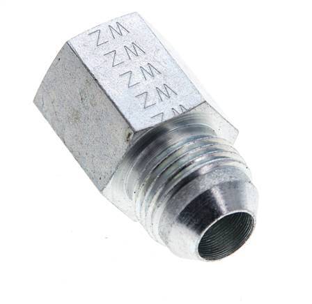 JIC Reducing Nipple UNF 3/4''-16 Male x 3/8'' NPT Female Steel 210bar (2950.5psi)