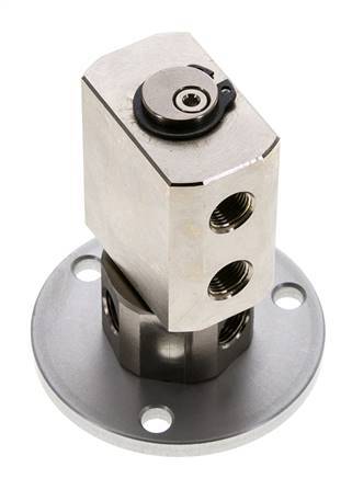 Junta Rotativa G1/8'' Hembra Latón Niquelado PUR 12bar (168.60000000000002psi) Compacta