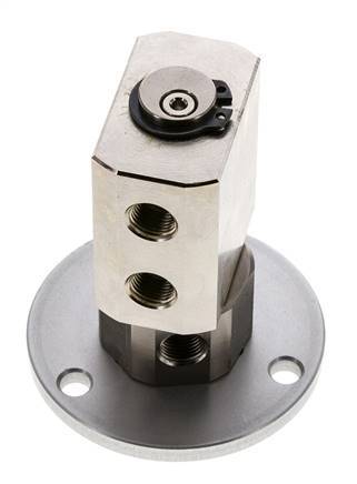 Junta Rotativa G1/8'' Hembra Latón Niquelado PUR 12bar (168.60000000000002psi) Compacta