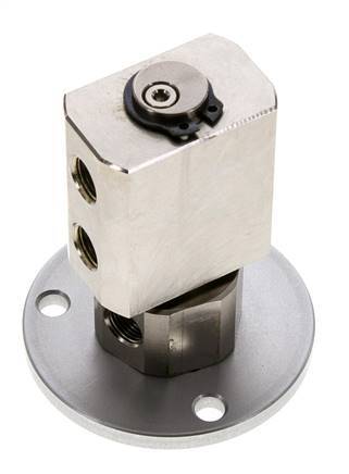 Junta Rotativa G1/8'' Hembra Latón Niquelado PUR 12bar (168.60000000000002psi) Compacta