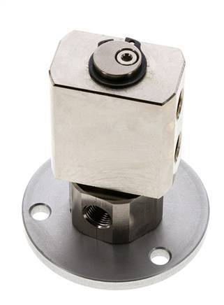 Junta Rotativa G1/8'' Hembra Latón Niquelado PUR 12bar (168.60000000000002psi) Compacta