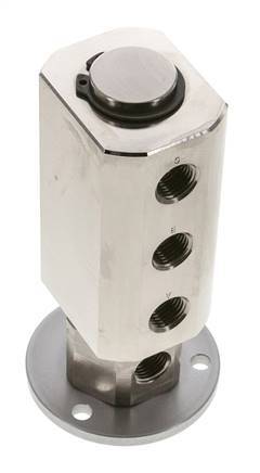 Rotary Joint 3-way G1/4'' Female Nickel-plated Brass PUR 12bar (168.60000000000002psi)