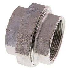 Union Straight Connector Rp2'' Female Stainless Steel Flat Seal PTFE 16bar (224.8psi)
