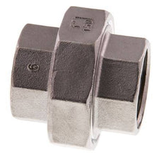 Unión Conector Recto Rp1'' Hembra Acero Inoxidable Junta Plana PTFE 16bar (224.8psi)