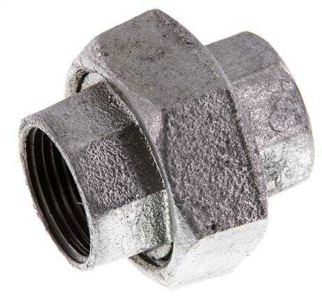 Union Straight Connector Rp1'' Female Cast Iron Flat Seal 25bar (351.25psi)