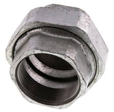 Racor recto de unión Rp2'' hembra hierro fundido junta plana 25bar (351.25psi)