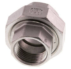 Union Straight Connector Rp3/4'' Female Stainless Steel Flat Seal PTFE 16bar (224.8psi)