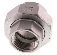Union Straight Connector Rp3/4'' Female Stainless Steel Flat Seal PTFE 16bar (224.8psi)