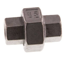 Racor recto de unión Rp1/8'' Hembra Acero inoxidable Junta plana PTFE 16bar (224.8psi)