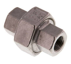 Racor recto de unión Rp1/8'' Hembra Acero inoxidable Junta plana PTFE 16bar (224.8psi)