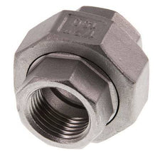 Union Straight Connector Rp1/2'' Female Stainless Steel Flat Seal PTFE 16bar (224.8psi)