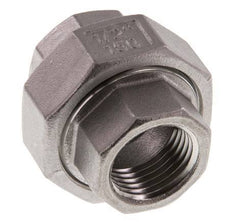 Union Straight Connector Rp1/2'' Female Stainless Steel Flat Seal PTFE 16bar (224.8psi)
