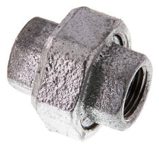Racor recto de unión Rp1/2'' hembra hierro fundido junta plana 25bar (351.25psi)
