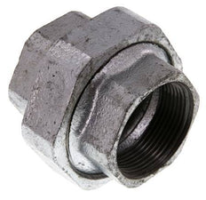 Racor recto de unión Rp1 1/2'' hembra hierro fundido junta plana 25bar (351.25psi)