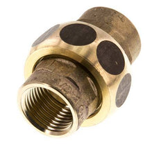 Union Straight Connector Rp1/2'' Female Brass Flat Seal Centellen 16bar (224.8psi)