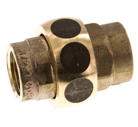 Union Straight Connector Rp1/2'' Female Brass Flat Seal Centellen 16bar (224.8psi)