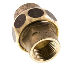 Union Straight Connector Rp1/2'' Female Brass Flat Seal Centellen 16bar (224.8psi)