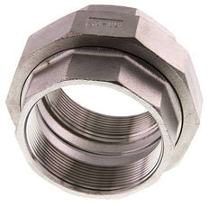 Racor recto de unión Rp2 1/2'' hembra Acero inoxidable Junta plana PTFE 16bar (224.8psi)