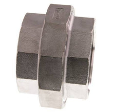 Racor recto de unión Rp2 1/2'' hembra Acero inoxidable Junta plana PTFE 16bar (224.8psi)