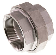 Racor recto de unión Rp2 1/2'' hembra Acero inoxidable Junta plana PTFE 16bar (224.8psi)