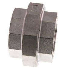 Racor recto de unión Rp2 1/2'' hembra Acero inoxidable Junta plana PTFE 16bar (224.8psi)