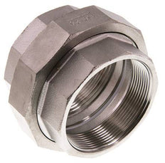 Racor recto de unión Rp2 1/2'' hembra Acero inoxidable Junta plana PTFE 16bar (224.8psi)
