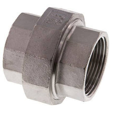 Unión Conector Recto Rp1 1/4'' Hembra Acero Inoxidable Junta Plana PTFE 16bar (224.8psi)