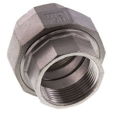 Unión Conector Recto Rp1 1/4'' Hembra Acero Inoxidable Junta Plana PTFE 16bar (224.8psi)