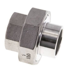 Racor recto de unión Rp1'' hembra x 33,7 mm extremo para soldar Acero inoxidable Junta cónica 16bar (224,8psi)