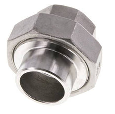 Racor recto de unión Rp1'' hembra x 33,7 mm extremo para soldar Acero inoxidable Junta cónica 16bar (224,8psi)