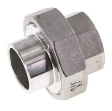 Racor recto de unión Rp1'' hembra x 33,7 mm extremo para soldar Acero inoxidable Junta cónica 16bar (224,8psi)