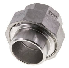Racor recto de unión Rp1 1/4'' hembra x 42,4 mm extremo para soldar Acero inoxidable Junta cónica 16bar (224,8psi)