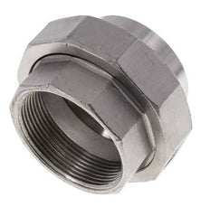 Union Straight Connector Rp2'' Female x 60.3mm Weld End Stainless Steel Conical Seal 16bar (224.8psi)