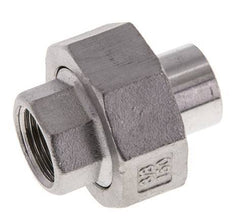 Union Straight Connector Rp3/8'' Female x 17.2mm Weld End Stainless Steel Conical Seal 16bar (224.8psi)