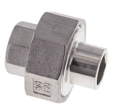 Union Straight Connector Rp3/8'' Female x 17.2mm Weld End Stainless Steel Conical Seal 16bar (224.8psi)