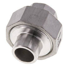 Union Straight Connector Rp3/8'' Female x 17.2mm Weld End Stainless Steel Conical Seal 16bar (224.8psi)