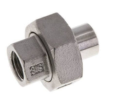 Union Straight Connector Rp1/4'' Female x 13.5mm Weld End Stainless Steel Conical Seal 16bar (224.8psi)