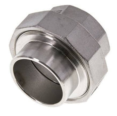 Unión Conector Recto Rp1 1/2'' Hembra x 48.3mm Extremo Soldar Acero Inoxidable Junta Cónica 16bar (224.8psi)