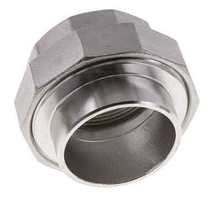 Unión Conector Recto Rp2'' Hembra x 60.3mm Extremo Soldar Acero Inoxidable Junta Plana PTFE 150bar (2107.5psi)